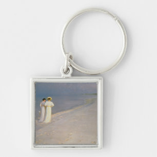 Sommer-Abend auf dem Skagen südlichen Strand Schlüsselanhänger