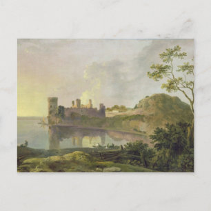 Sommer Abend (Burg Caernarvon) c.1764-65 (Öl) Postkarte
