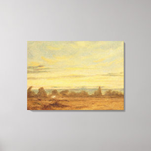 Sommer - Abend Landschaft (Öl auf Leinwand) Leinwanddruck