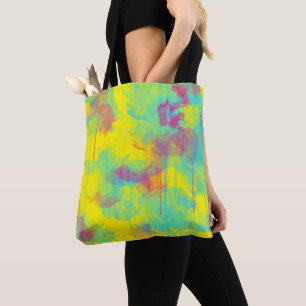 Sommer abstrakter Spaß Wasserfarbe Spritzer Tasche