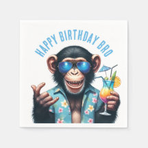 Sommer Affe Alles Gute zum Geburtstag Bruder Somme