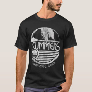 Sommer am Strand: Ft Lauderdale, Fla bei Dunkelhei T-Shirt