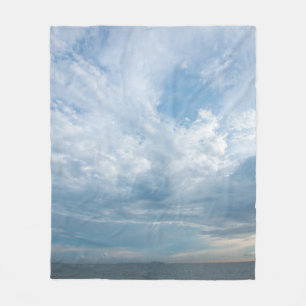 Sommer am Strand mit Sonnenuntergang Himmel. Kopie Fleecedecke
