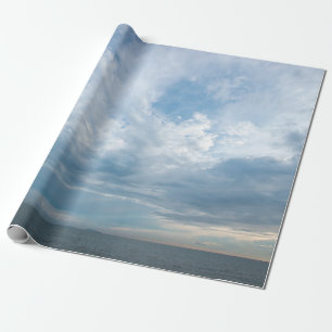 Sommer am Strand mit Sonnenuntergang Himmel. Kopie Geschenkpapier
