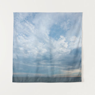 Sommer am Strand mit Sonnenuntergang Himmel. Kopie Wandteppich