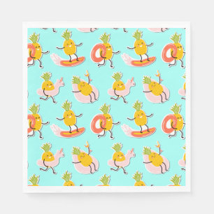 Sommer Ananas Fun Paper Napkin Serviette