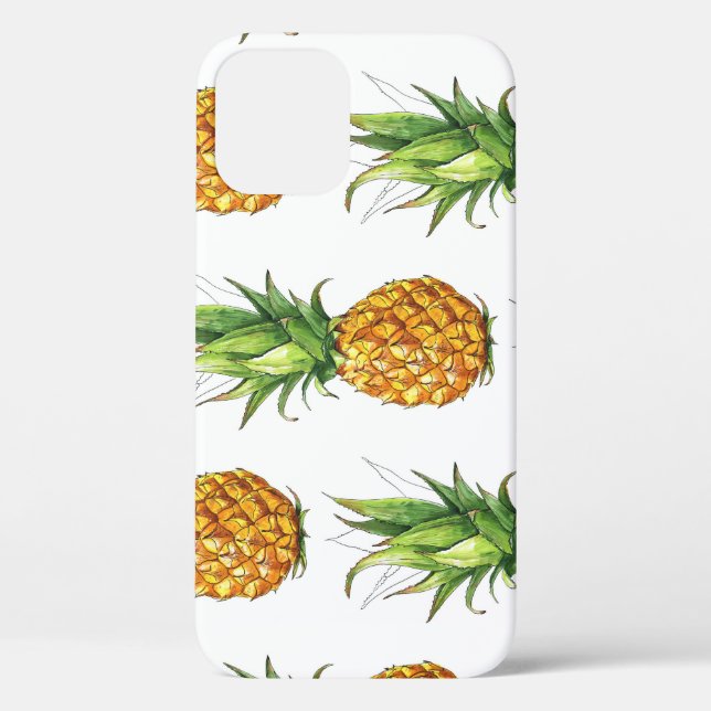 Sommer Ananas Muster, nahtlos Design. Case-Mate iPhone Hülle (Rückseite)