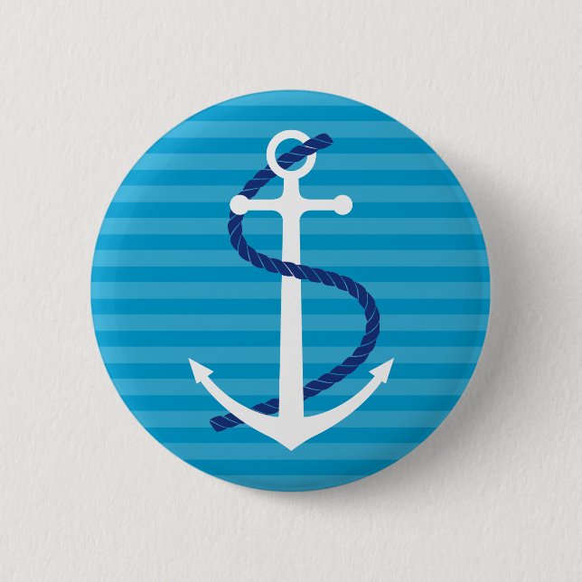 Sommer-Anker-Knopf Button (Vorderseite)