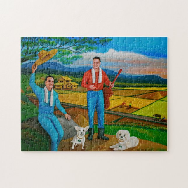 Sommer-Ansicht-Puzzlespiel (Horizontal)