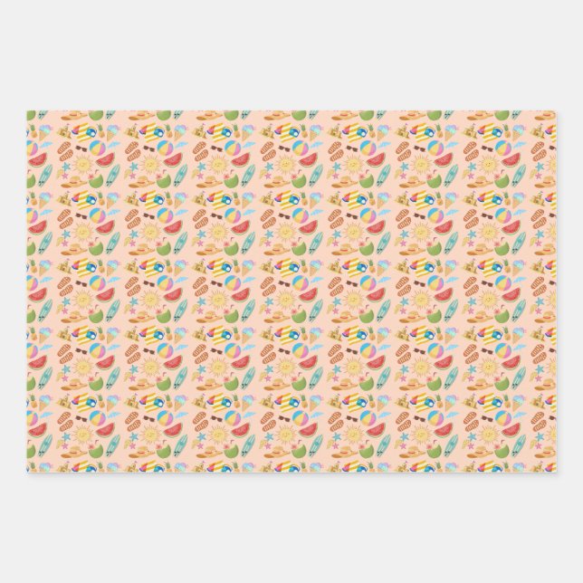 Sommer auf einen Blick Geschenkpapier Set (Vorderseite)