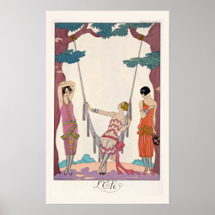 Sommer, aus "Gazette du Bon Ton", 1925 Poster