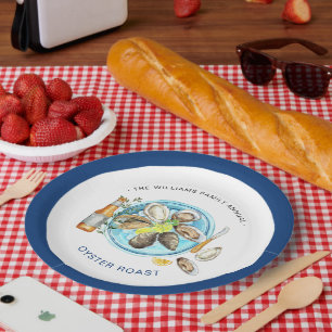 Sommer-Austerenbraten Meeresfrüchte-Backofen-Coo Pappteller