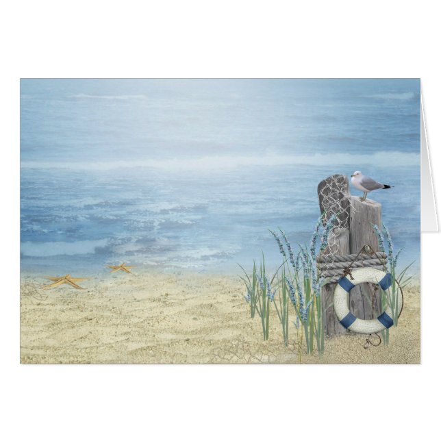 Sommer Beach Szene (Vorderseite (Horizontal))