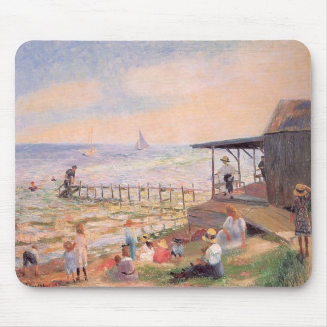 Sommer Beach Szene Mousepad (Vorne)