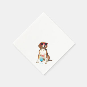 Sommer-Beagle Serviette