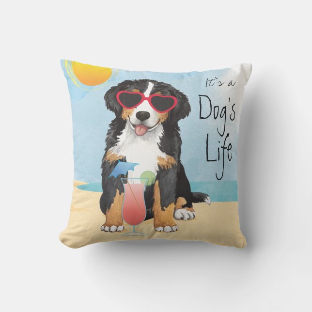Sommer Bernese Gebirgshund Kissen (Vorderseite)