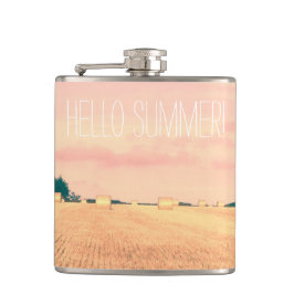 Sommer-Bliss in der englischen Landschaft Flachmann