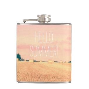 Sommer-Bliss in der englischen Landschaft Flachmann