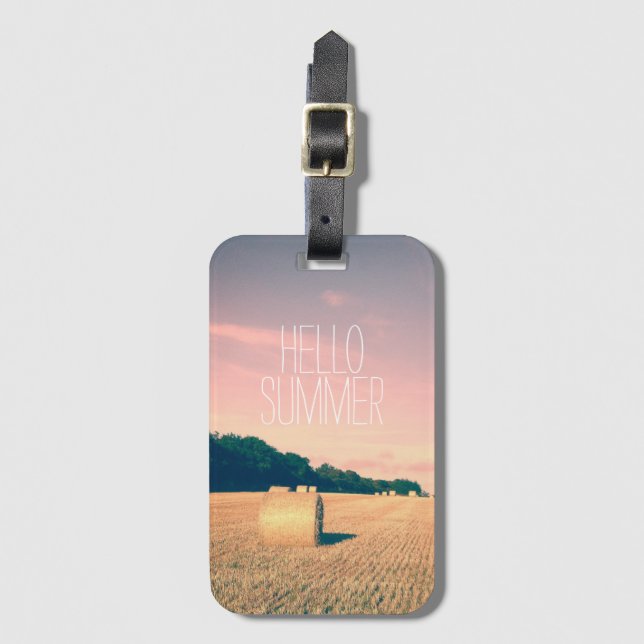 Sommer-Bliss in der englischen Landschaft Gepäckanhänger (Vorderseite Vertikal)