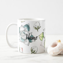 Sommer-Blume Handgezeichnete Muster Keramik Neuhei