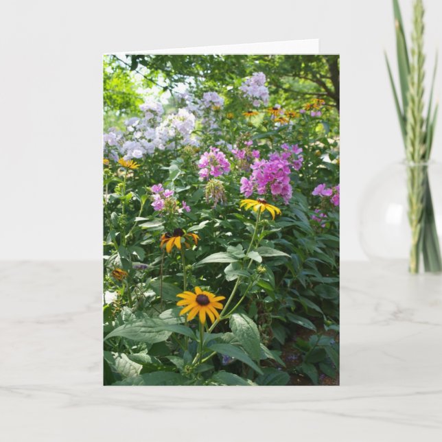 Sommer-Blumen-leere Gruß-Karte Karte (Vorderseite)