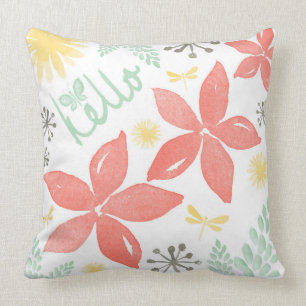 Sommer-Blumen-und Flyer-Kissen Kissen