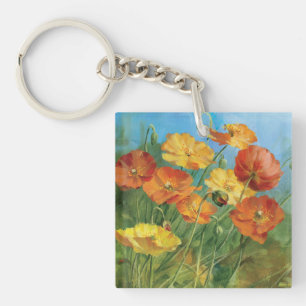 Sommer-Blumenfeld Schlüsselanhänger