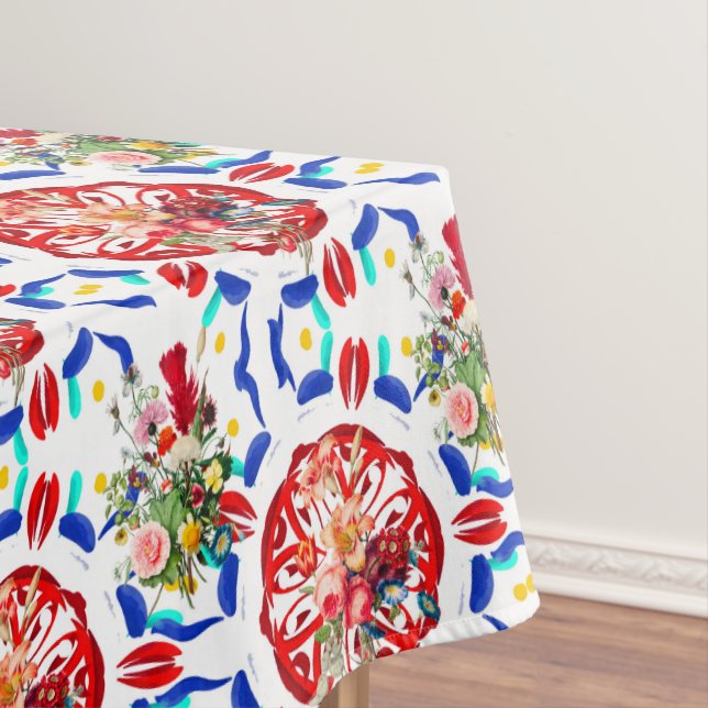 Sommer, boho, bohemisch, floral, mediterran  tischdecke (Beispiel)