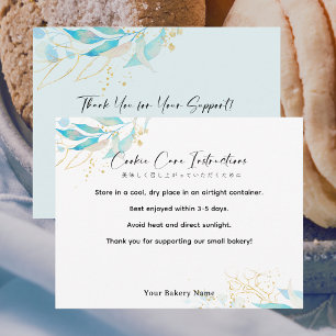 Sommer Botanical Farmers Market Cookie Care Dankeskarte