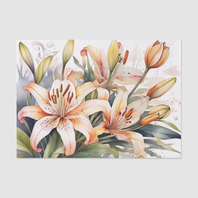 Sommer Botanische Liege Seidenpapier (Vorderseite)