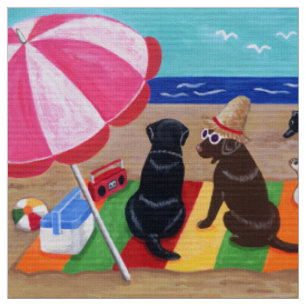 Sommer-Brise Labradors Malerei Stoff
