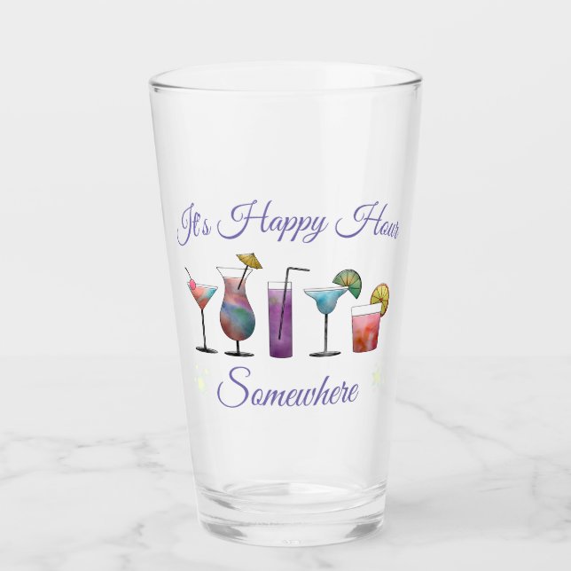 Sommer-Cocktail-glückliche Stunde irgendwo Glas (Vorderseite)