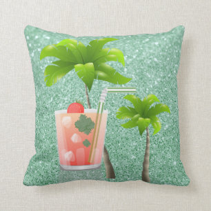 Sommer-Cocktail unter den Palmen Kissen