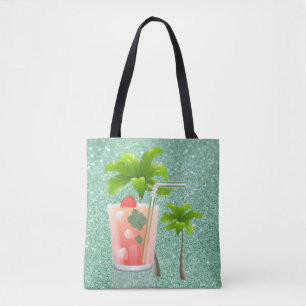 Sommer-Cocktail unter den Palmen Tasche