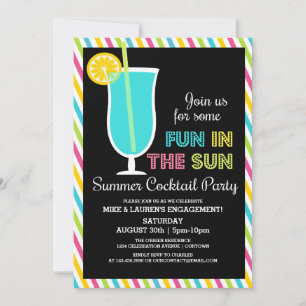 Sommer-Cocktailparty-Einladungen Einladung