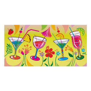 Sommer-Cocktails Poster