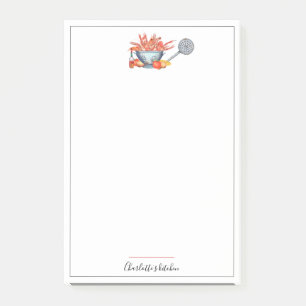 Sommer-Crawfish-Kochfest Familien-Cookout-Wiederse Post-it Klebezettel