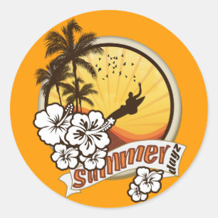 Sommer Dayz Runder Aufkleber