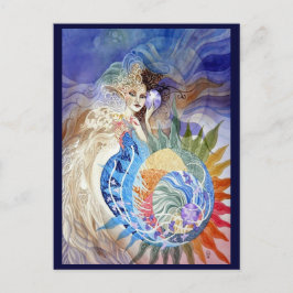 Sommer der Liebe Postkarte