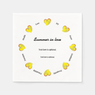 Sommer der Liebe -Strand oder See- Benutzerdefinie Serviette