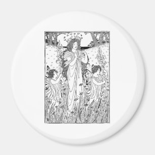 Sommer der Mutter Natur Magnet