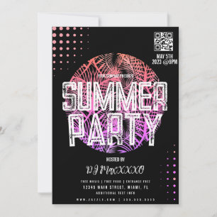 Sommer-DJ-Event-Strandparty-Bar-Club-Flyer Einladung