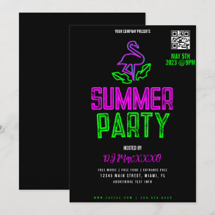 Sommer-DJ- Nacht-Event-Party-Bar-Club-Flyer Einladung