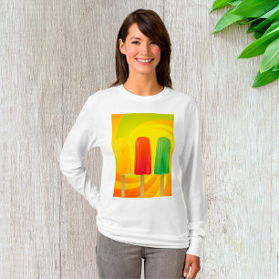 Sommer-Eis-Pops-Trio Helle Eis-am-Stiel T-Shirt