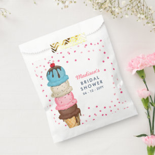 Sommer-Eiscreme Moderne Bridal Shower Geschenktütchen