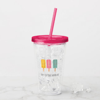 Sommer-Eiscremesticks Acryltrinkbecher