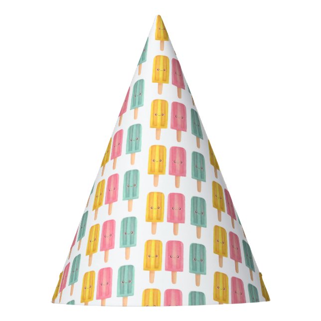 Sommer-Eiscremesticks Partyhütchen (Vorderseite)