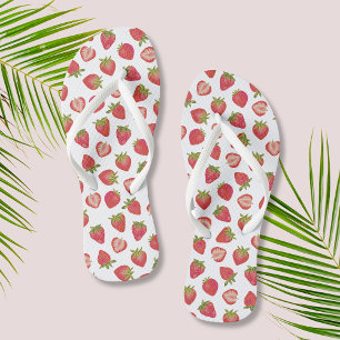 Sommer-Erdbeer-Muster Flip Flops
