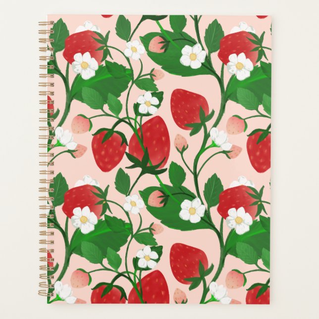 Sommer-Erdbeere in Rosa Planer (Vorderseite)