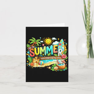 Sommer erinnere mich warum Strand Urlaub Zitat Karte